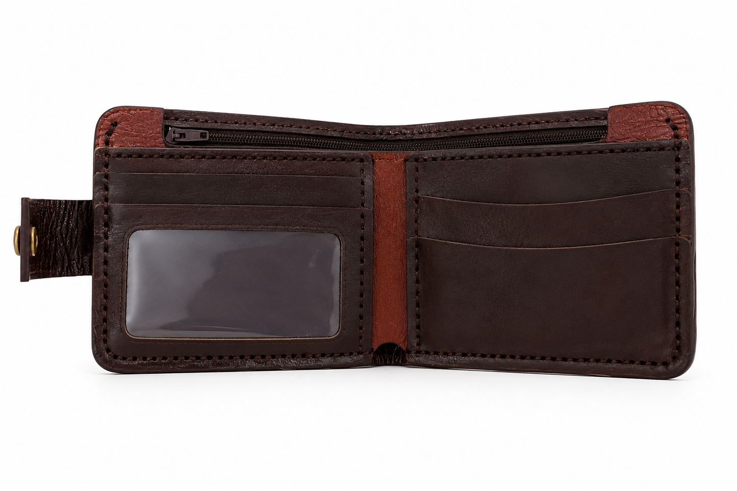 Geometric Strap Bifold Wallet