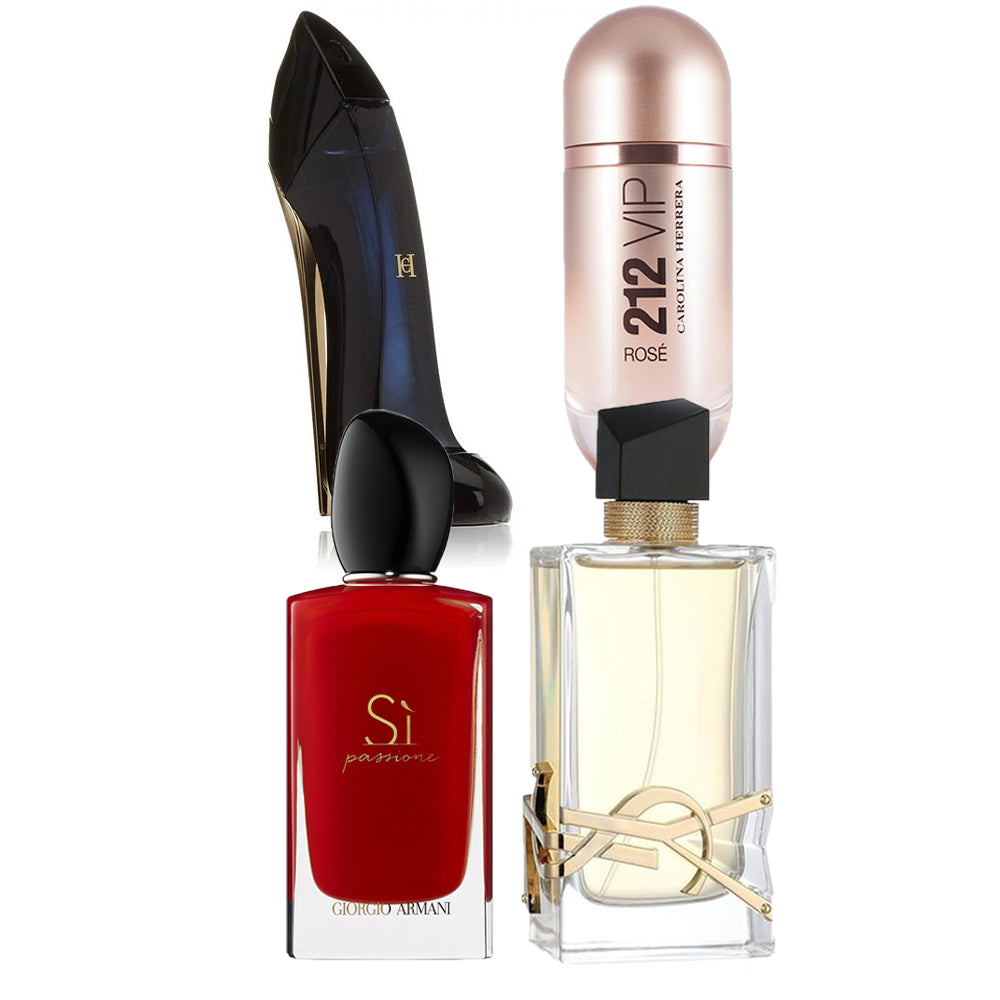 Good Girl Black Vip 212 Rose Si Passion red Libre edp Rollce Store