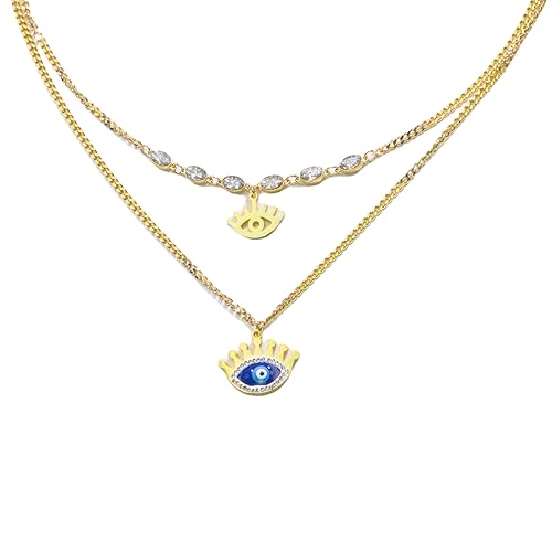 Boho Evil Eye Charm Necklace NCK-005