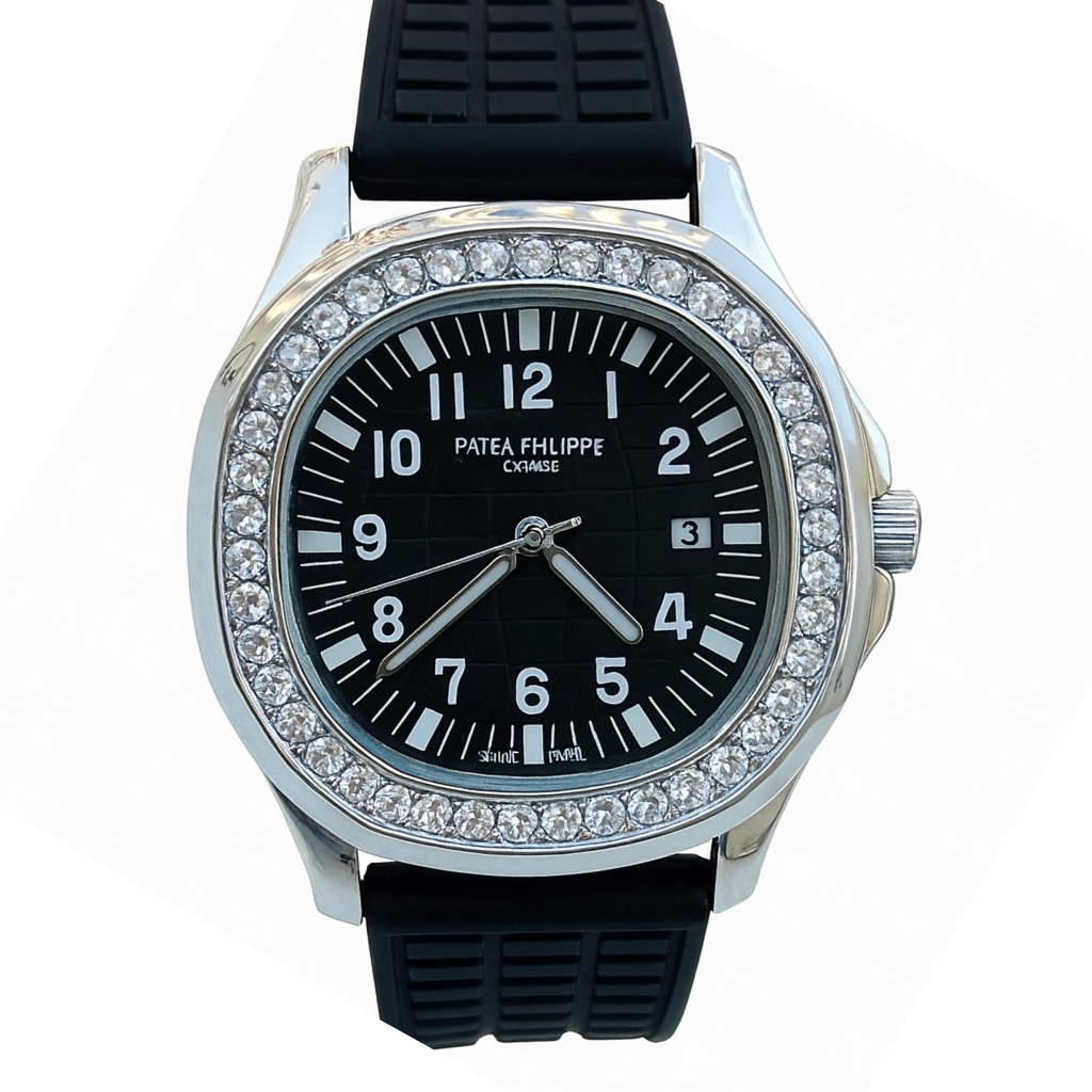 Patek Philippe Aquanaut Diamond Bezel Replica Watch High Copy