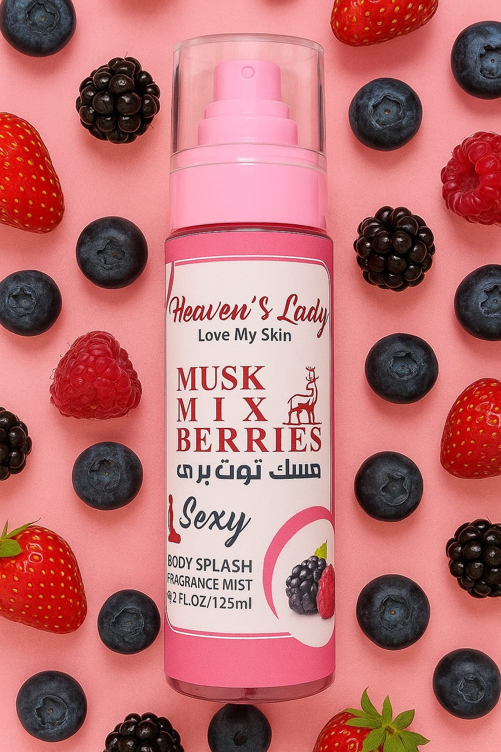 Heaven’s Lady Musk Mix Berries Body Splash - 125ml