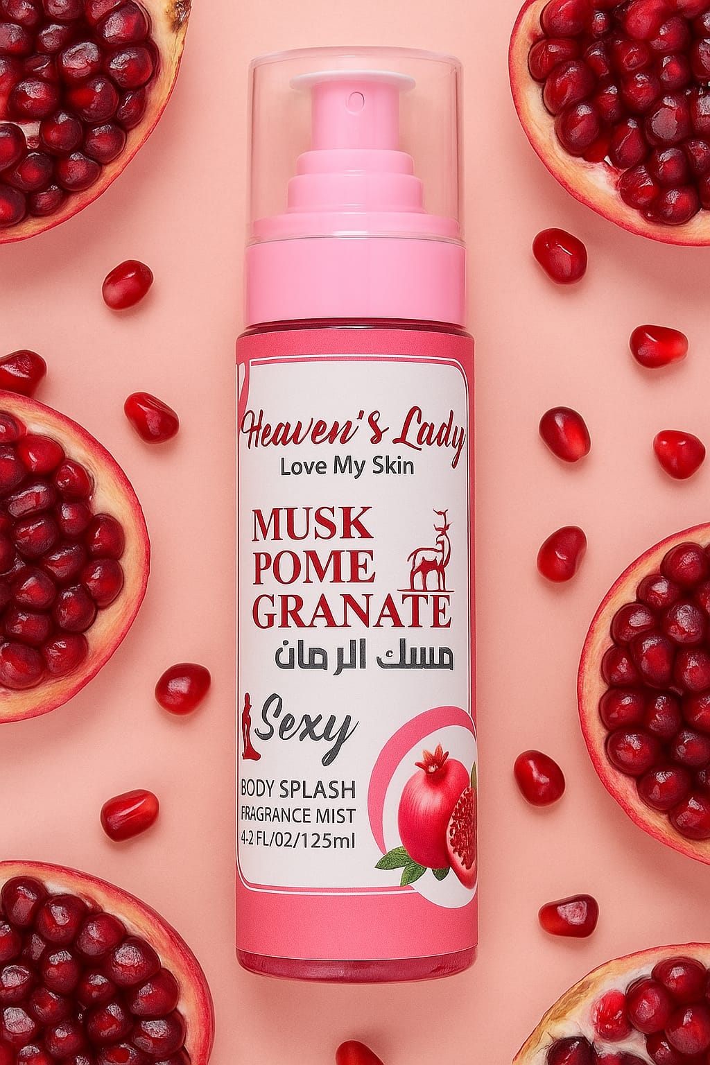 Heaven’s Lady Musk Pomegranate Body Splash - 125ml