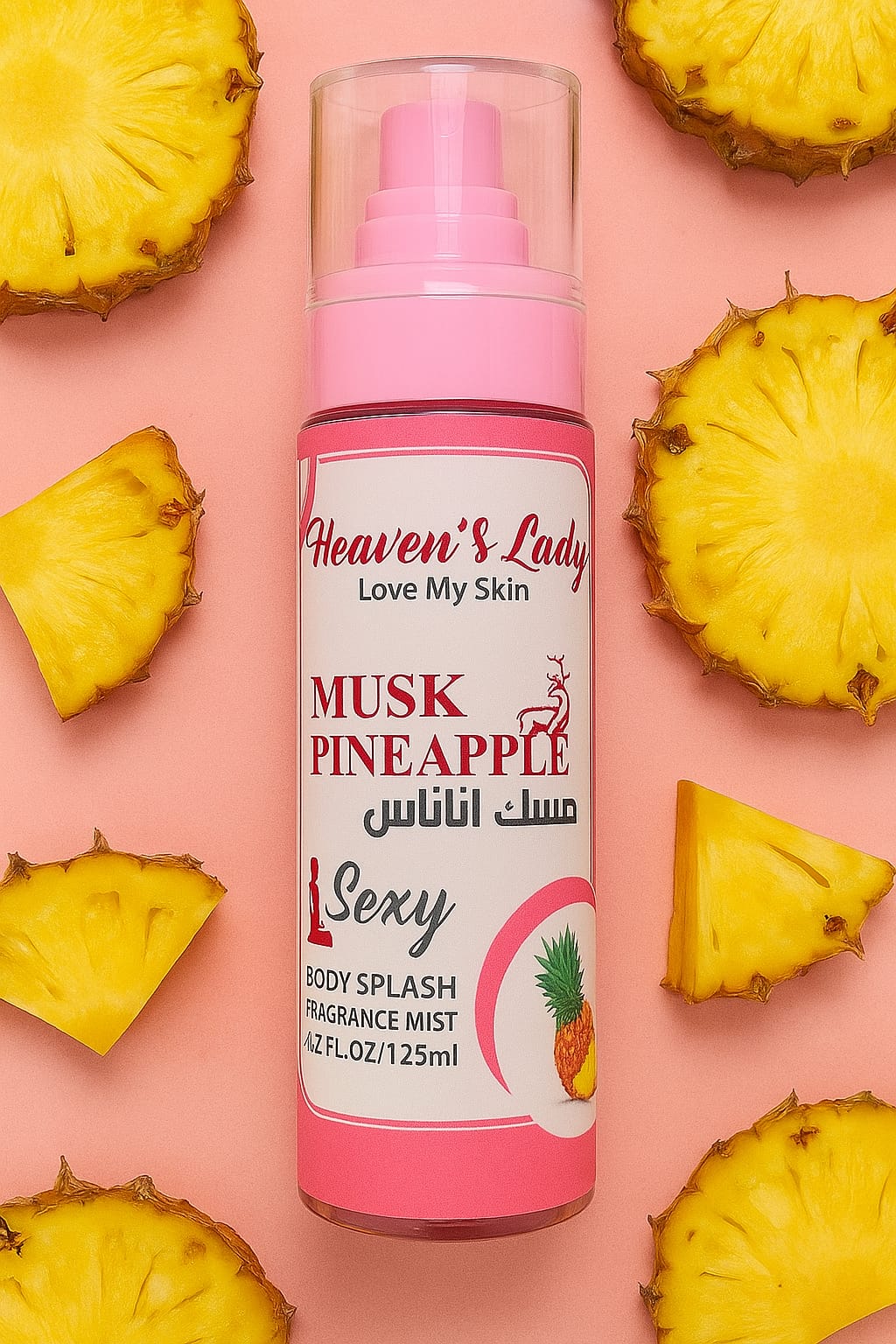 Heaven’s Lady Musk Pineapple Body Splash - 125ml