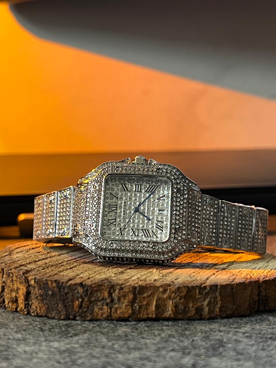Cartier Iced Out Men’s Watch