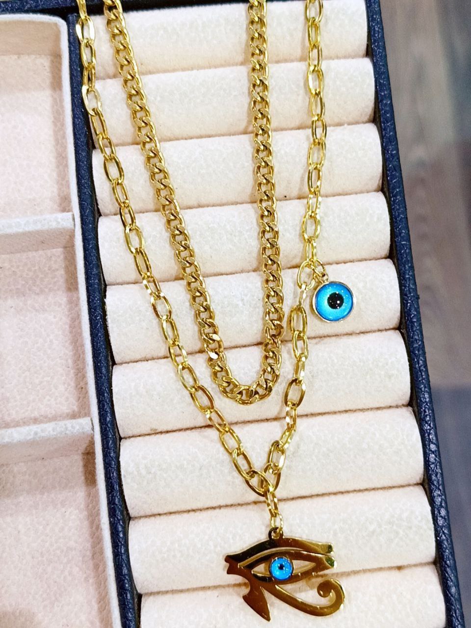 Eye of Horus Layered Necklace NCK-021