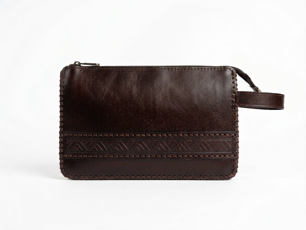 Handmade Leather Clutch Bag