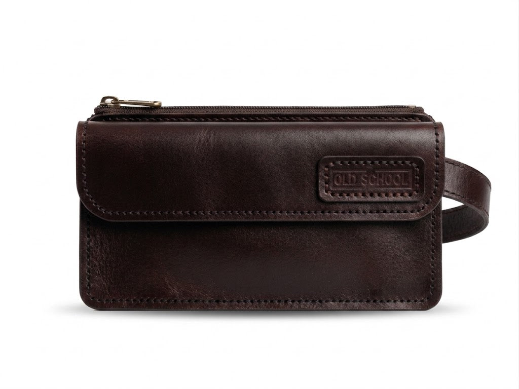 Handmade Genuine Leather Clutch & Organizer – Classic Heritage Wristlet