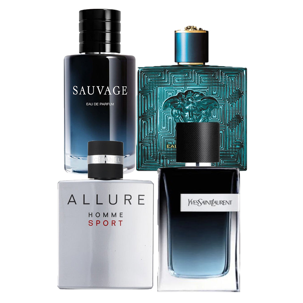 Sauvage+Versace eros+Allure home sport+Ysl edp