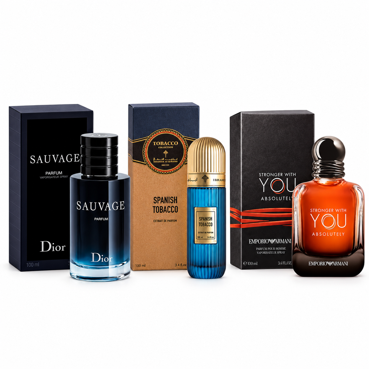 Sauvage+Stronger With You Absoutly+Spanish Tobacco