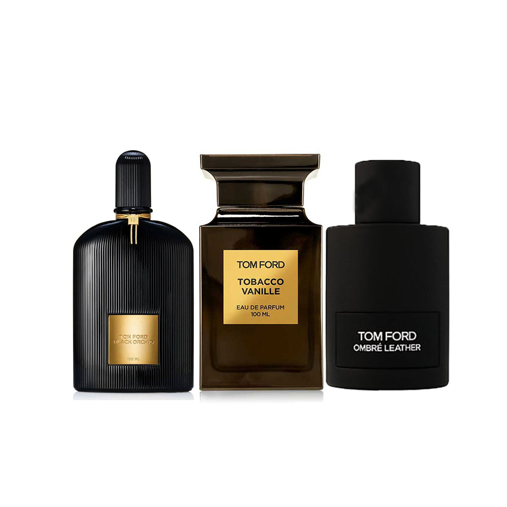 Tom Ford Black Orchid-Tom Ford Tobbaco Vanillia-Tom Ford Ombre Leather