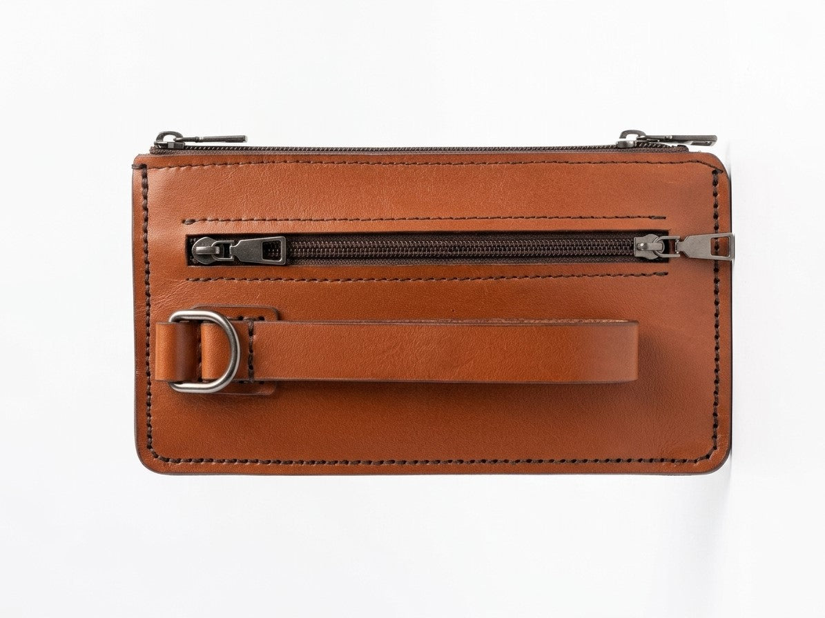 Handmade Genuine Leather Clutch & Organizer – Classic Heritage Wristlet
