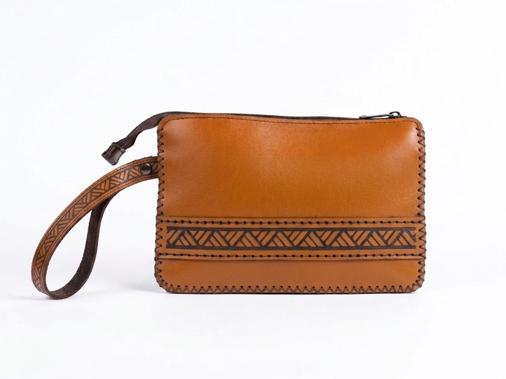 Handmade Leather Clutch Bag