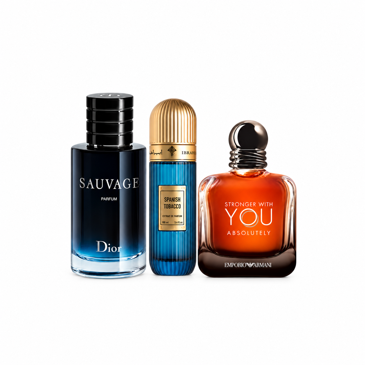 Sauvage+Stronger With You Absoutly+Spanish Tobacco