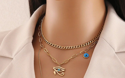 Eye of Horus Layered Necklace NCK-021