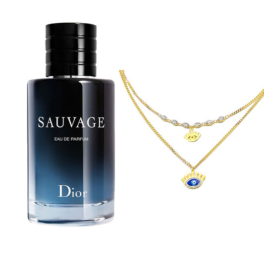 Sauvage+Boho Evil Eye Charm Necklace